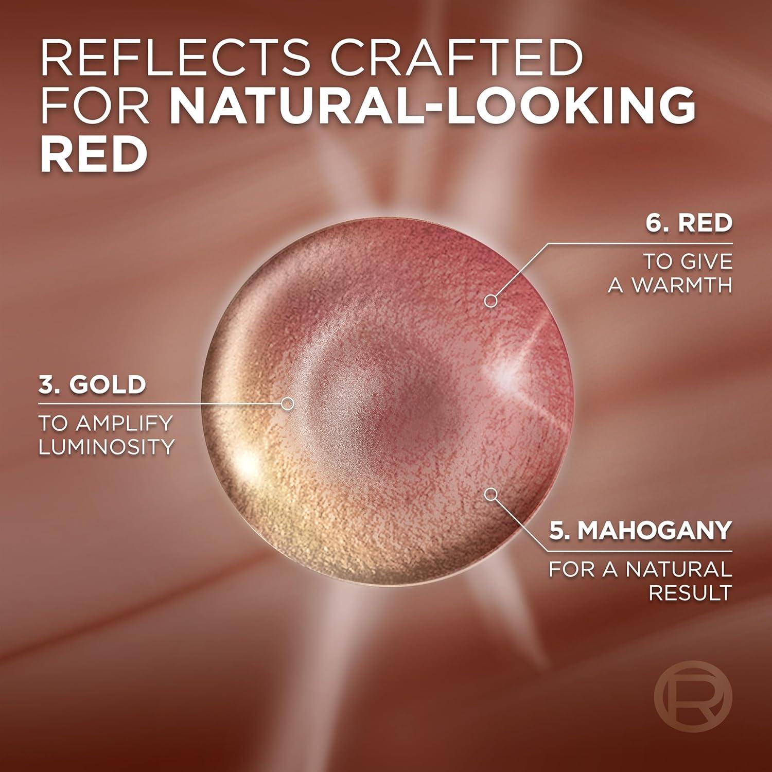 imageLOreal Paris Excellence Universal Nudes Permanent Hair Color Ammonia Free Hair Dye for Gray Hair Coverage 4NR Natural Dark Red 1 Hair Dye KitCore Natural Dark Red