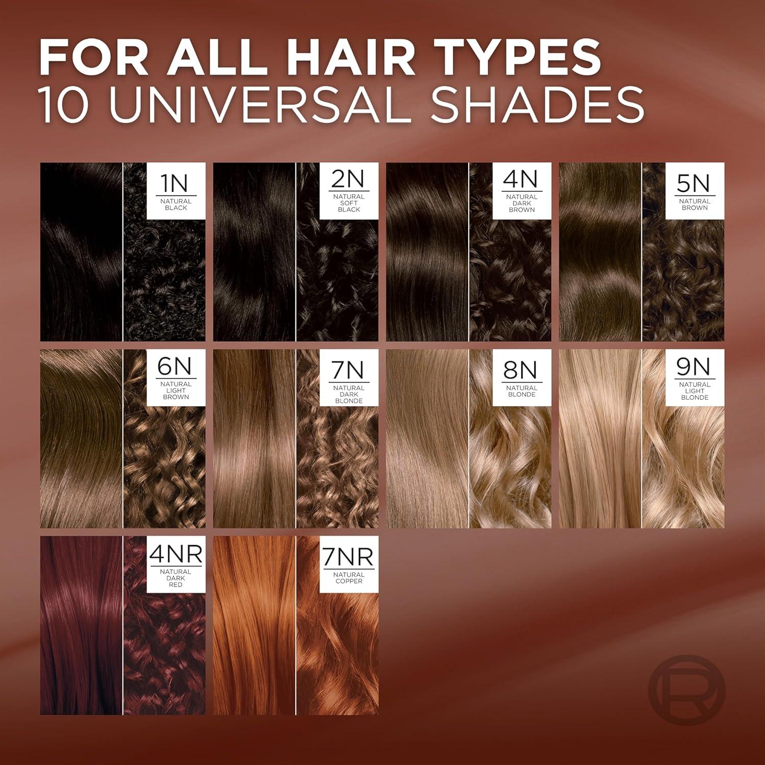 imageLOreal Paris Excellence Universal Nudes Permanent Hair Color Ammonia Free Hair Dye for Gray Hair Coverage 4NR Natural Dark Red 1 Hair Dye KitCore Natural Copper