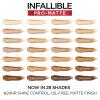 imageLOreal Paris Cosmetics Makeup Infallible ProMatte Liquid Longwear Foundation Natural Buff 1 fl oz114 Rich Chocolate