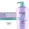 imageLOreal Paris Elvive Hyaluron  Pure Shampoo and Conditioner Set Clarifying Shampoo and Rehydrating Conditioner with Salicylic Acid and Hyaluronic Acid 1 Kit
