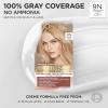 imageLOreal Paris Excellence Universal Nudes Permanent Hair Color Ammonia Free Hair Dye for Gray Hair Coverage 4NR Natural Dark Red 1 Hair Dye Kit9N Natural Light Blonde
