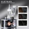 imageLOreal Paris Feria MultiFaceted Shimmering Permanent Hair Color High Intensity Hair Dye for 3X Highlights 10 Jet Black Blackest Black 1 Hair Dye Kit10 Jet Black Blackest Black
