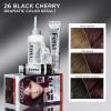 imageLOreal Paris Feria MultiFaceted Shimmering Permanent Hair Color High Intensity Hair Dye for 3X Highlights 10 Jet Black Blackest Black 1 Hair Dye Kit26 Black Chery Deepest Magenta