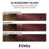 imageLOreal Paris Feria MultiFaceted Shimmering Permanent Hair Color High Intensity Hair Dye for 3X Highlights 10 Jet Black Blackest Black 1 Hair Dye Kit42 Burgundy Blush