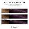 imageLOreal Paris Feria MultiFaceted Shimmering Permanent Hair Color High Intensity Hair Dye for 3X Highlights 10 Jet Black Blackest Black 1 Hair Dye Kit521 Cool Amethyst