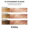 imageLOreal Paris Feria MultiFaceted Shimmering Permanent Hair Color High Intensity Hair Dye for 3X Highlights 10 Jet Black Blackest Black 1 Hair Dye Kit82 Strawberry Blonde