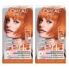imageLOreal Paris Feria MultiFaceted Shimmering Permanent Hair Color High Intensity Hair Dye for 3X Highlights 10 Jet Black Blackest Black 1 Hair Dye KitC74 Copper Crave Intense Copper