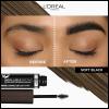 imageLOreal Paris Infallible Volumizing 24H Wear Brow Mascara Long Lasting Eyebrow Makeup for 2X Fuller Eyebrows 30 Soft Black 013 Fl Oz
