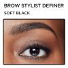 imageLOreal Paris Makeup Brow Stylist Definer Waterproof Eyebrow Pencil UltraFine Mechanical Pencil Draws Tiny Brow Hairs and Fills in Sparse Areas and Gaps Brunette 0003 Ounce 1 CountSoft Black