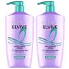 imageLOreal Paris Elvive Hyaluron  Pure Shampoo and Conditioner Set Clarifying Shampoo and Rehydrating Conditioner with Salicylic Acid and Hyaluronic Acid 1 Kit