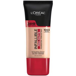 imageLOreal Paris Cosmetics Makeup Infallible ProMatte Liquid Longwear Foundation Natural Buff 1 fl oz1045 Nude Buff