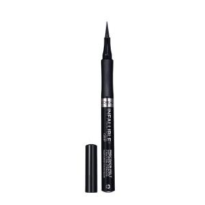 imageLOreal Paris Cosmetics Paris Makeup Infallible Grip Precision Felt Eyeliner Smudge Resistant Long Lasting Waterproof Eyeliner Blue Blue 003 fl ozBlack