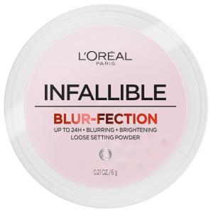 imageLOreal Paris Infallible Blurfection Longwear Loose Setting Powder Blurring Face Powder With Up to 24HRs of Wear Brightening Light Pink 1 Kit10 LIGHT PINK