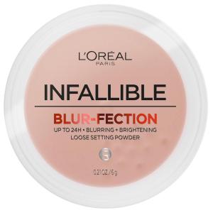 imageLOreal Paris Infallible Blurfection Longwear Loose Setting Powder Blurring Face Powder With Up to 24HRs of Wear Brightening Light Pink 1 Kit15 DEEP TRANSLUCENT