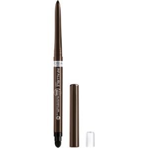 imageLOreal Paris Infallible Grip Mechanical Gel Eyeliner Pencil SmudgeResistant Waterproof Eye Makeup with Up to 36HR Wear Bright Nude 001 OzBrown Denim