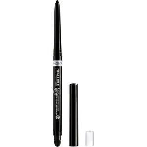 imageLOreal Paris Infallible Grip Mechanical Gel Eyeliner Pencil SmudgeResistant Waterproof Eye Makeup with Up to 36HR Wear Bright Nude 001 OzIntense Black
