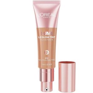 imageLOreal Paris Lumi Le Glow Skin Tint Lightweight WaterBased Tinted Serum with FoundationLike Coverage Glow Illuminator Warm 220 085 Fl Oz210 Medium Neutral