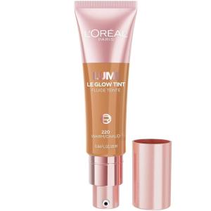 imageLOreal Paris Lumi Le Glow Skin Tint Lightweight WaterBased Tinted Serum with FoundationLike Coverage Glow Illuminator Warm 220 085 Fl Oz220 Medium Warm