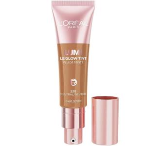imageLOreal Paris Lumi Le Glow Skin Tint Lightweight WaterBased Tinted Serum with FoundationLike Coverage Glow Illuminator Warm 220 085 Fl Oz230 Medium Neutral