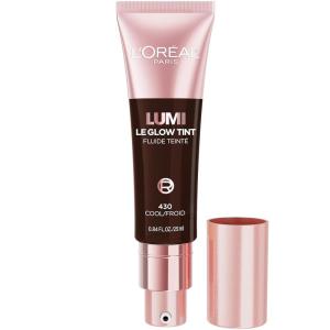 imageLOreal Paris Lumi Le Glow Skin Tint Lightweight WaterBased Tinted Serum with FoundationLike Coverage Glow Illuminator Warm 220 085 Fl Oz430 Deep Cool