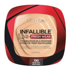 imageLOreal Paris Makeup Infallible Fresh Wear Foundation in a Powder Up to 24H Wear Waterproof True Beige 031 ozBeige Sand