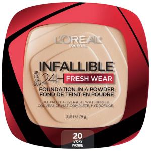 imageLOreal Paris Makeup Infallible Fresh Wear Foundation in a Powder Up to 24H Wear Waterproof True Beige 031 ozIvory