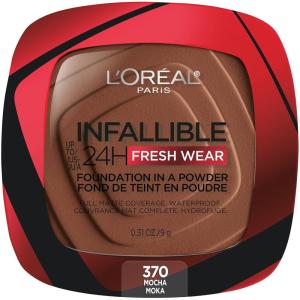 imageLOreal Paris Makeup Infallible Fresh Wear Foundation in a Powder Up to 24H Wear Waterproof True Beige 031 ozMocha