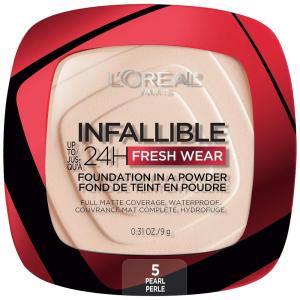 imageLOreal Paris Makeup Infallible Fresh Wear Foundation in a Powder Up to 24H Wear Waterproof True Beige 031 ozPearl