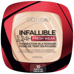 imageLOreal Paris Makeup Infallible Fresh Wear Foundation in a Powder Up to 24H Wear Waterproof True Beige 031 ozPorcelain
