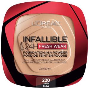 imageLOreal Paris Makeup Infallible Fresh Wear Foundation in a Powder Up to 24H Wear Waterproof True Beige 031 ozSand