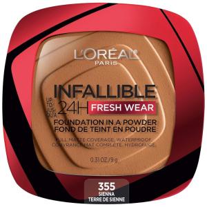 imageLOreal Paris Makeup Infallible Fresh Wear Foundation in a Powder Up to 24H Wear Waterproof True Beige 031 ozSienna