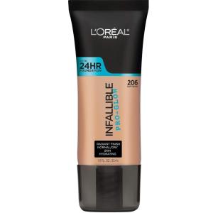 imageLOreal Paris Makeup Infallible Up to 24HR ProGlow Foundation Classic Ivory 1 OunceBuff Beige