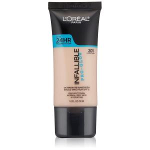 imageLOreal Paris Makeup Infallible Up to 24HR ProGlow Foundation Classic Ivory 1 OunceClear