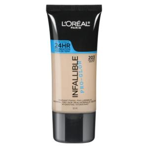 imageLOreal Paris Makeup Infallible Up to 24HR ProGlow Foundation Classic Ivory 1 OunceNude Beige