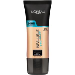 imageLOreal Paris Makeup Infallible Up to 24HR ProGlow Foundation Classic Ivory 1 Ouncecreamy natural