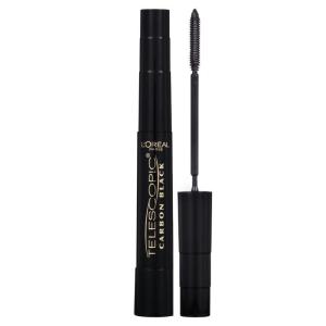 imageLOreal Paris Makeup Telescopic Original Lengthening Lash Separating Mascara with Dual Precision Brush Washable Blackest Black 027 Fl Oz 1 CountWashable Carbon Black