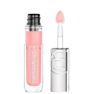 imageLOreal Paris Plump Ambition Hyaluron Lip Oil 24 HR Lip Gloss with Hyaluronic Acid Volumizing Formula with GlassLike Shine Worth It 601 016 Fl Oz201 Milky Nu