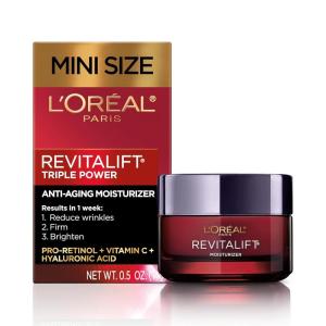 imageLOreal Paris Revitalift Triple Power Face and Neck Moisturizer Anti Aging Face Cream with Broad Spectrum SPF 30 ProRetinol Hyaluronic Acid and Vitamin C 1 KitFragranced