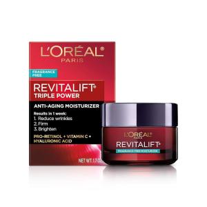 imageLOreal Paris Revitalift Triple Power Face and Neck Moisturizer Anti Aging Face Cream with Broad Spectrum SPF 30 ProRetinol Hyaluronic Acid and Vitamin C 1 KitFragrance Free