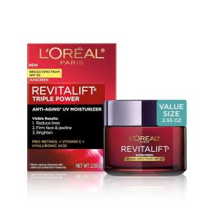imageLOreal Paris Revitalift Triple Power Face and Neck Moisturizer Anti Aging Face Cream with Broad Spectrum SPF 30 ProRetinol Hyaluronic Acid and Vitamin C 1 KitSPF