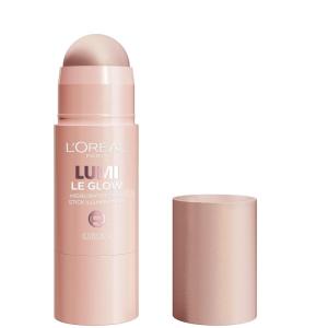 imageLOreal Paris True Match Lumi Le Glow Highlighter Stick Luminous Satin Glowy Highlighter for Face and Body 635 Golden Couture 017 OzGlowy Sparkling Rose