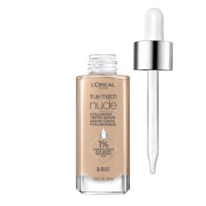 imageLOreal Paris True Match Nude Hyaluronic Tinted Serum Foundation with 1 Hyaluronic acid LightMedium 34 1 fl ozLight 23