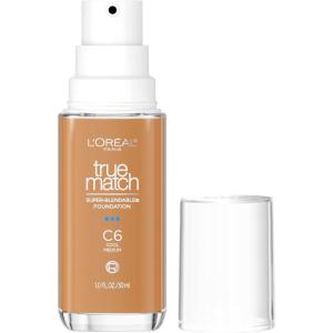 imageLOreal Paris True Match SuperBlendable Foundation Medium Coverage Liquid Foundation Makeup C2 Light 1 Fl OzC6  Medium