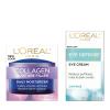 imageLOreal Paris Collagen Face Moisturizer Day and Night Cream 17 oz  DermoExpertise Eye Defense Eye Cream 05 oz2 Piece Set