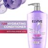imageLOreal Paris Elvive Hyaluron Plump Hydrating Conditioner for Dehydrated Dry Hair Infused with Hyaluronic Acid Care Complex ParabenFree 265 Fl Oz