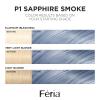 imageLOreal Paris Feria Hyper Platinum Advanced Lightening System Hair Bleach Lifts Up To 8 Levels Includes Anti Brass Purple Conditioner 1 Hair Dye KitP1 Saphire Smoke Smokey Blue