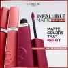 imageLOreal Paris Infallible Matte Resistance Liquid Lipstick up to 16 Hour Wear Le Rouge Paris 420 016 Fl Oz150 Lazy Sunday