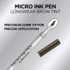 imageLOreal Paris Micro Ink Pen by Brow Stylist Longwear Brow Tint HairLike Effect Up to 48HR Wear Precision Comb Tip Brunette 0033 fl ozDark Brunette