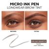 imageLOreal Paris Micro Ink Pen by Brow Stylist Longwear Brow Tint HairLike Effect Up to 48HR Wear Precision Comb Tip Brunette 0033 fl ozLight Brunette