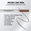imageLOreal Paris Micro Ink Pen by Brow Stylist Longwear Brow Tint HairLike Effect Up to 48HR Wear Precision Comb Tip Brunette 0033 fl ozLight Brunette